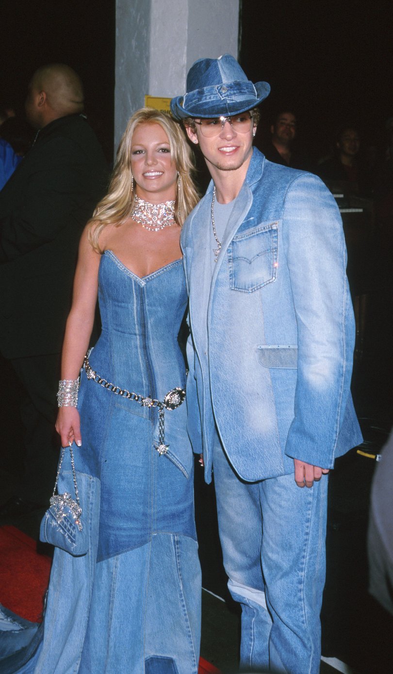 Britney Spears and Justin Timberlake at the Shrine Auditorium in Los Angeles in 2001.