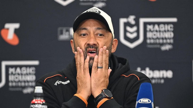 Wests Tigers coach Benji Marshall has been offered a new contract taking him up to 2030. (Dave Hunt/AAP PHOTOS)