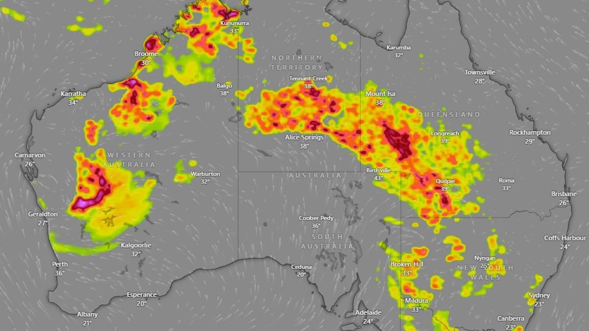 Australia’s coasts divided by wild weather as east braces for storms and west for fire Australia’s coasts divided by wild weather as east braces for storms and west for fire