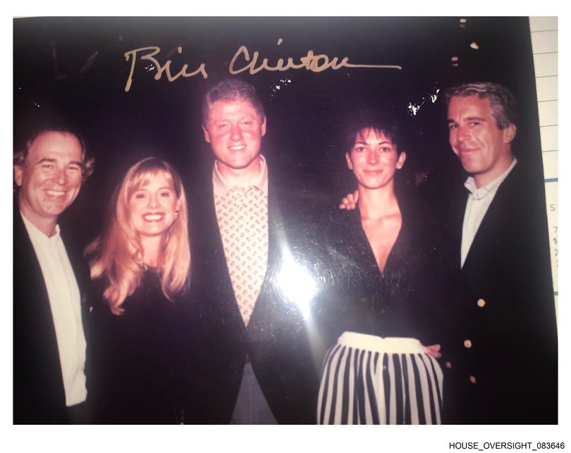 Bill Clinton also featured in the trove of photos.