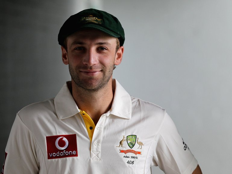 Phillip Hughes poses for a photograph.