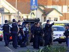 Police at the scene of the massacre at Bondi beach.