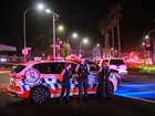 Police enforce a cordon at Bondi Beach after a mass shooting.