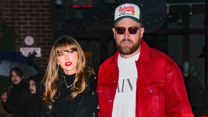 Taylor Swift and Travis Kelce.
