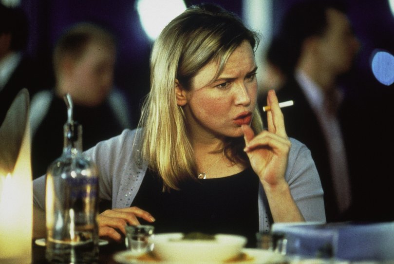 Renee Zellweger as the lead role in Bridget Jones Diary.
