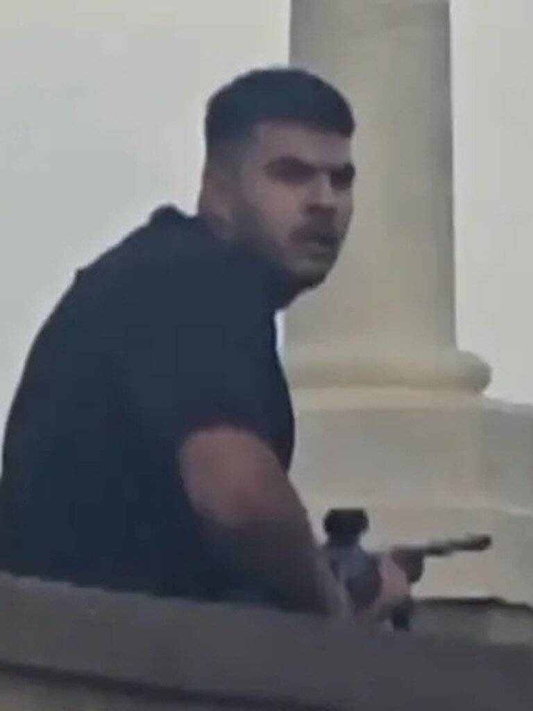 Akram is accused of opening fire on those celebrating Chanukah at Bondi on Sunday. Picture: Sky News