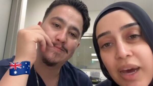 Ahmad Rashad Nadir, 28, and Sarah Abu Lebdeh, 27, allegedly bragged about refusing to treat Israeli patients, threatening violence towards them and saying they would go to hell.
