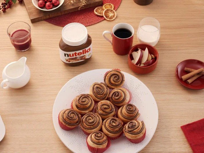 Cinnamon rolls with Nutella.