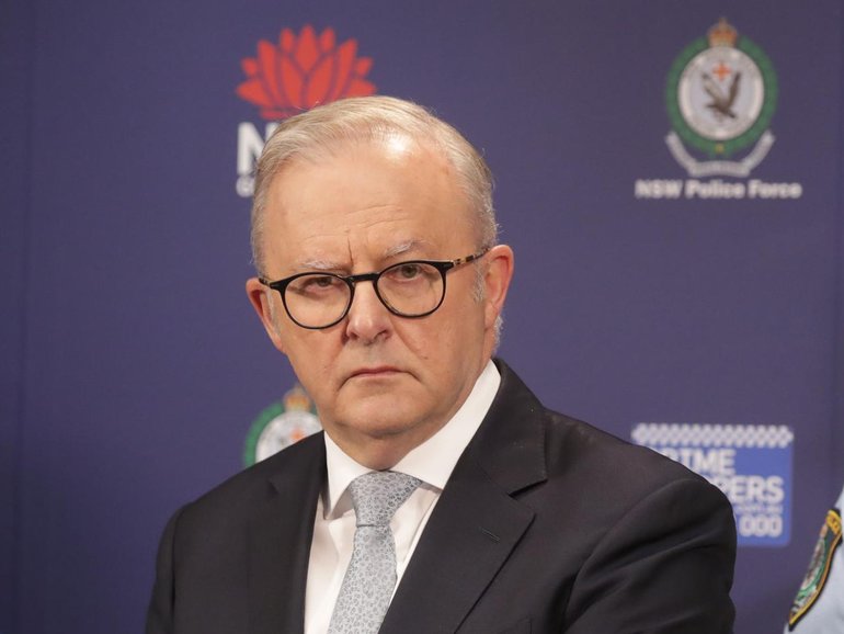 Prime Minister Anthony Albanese said it appeared the two shooters were inspired by ISIS NewsWire / Christian Gilles