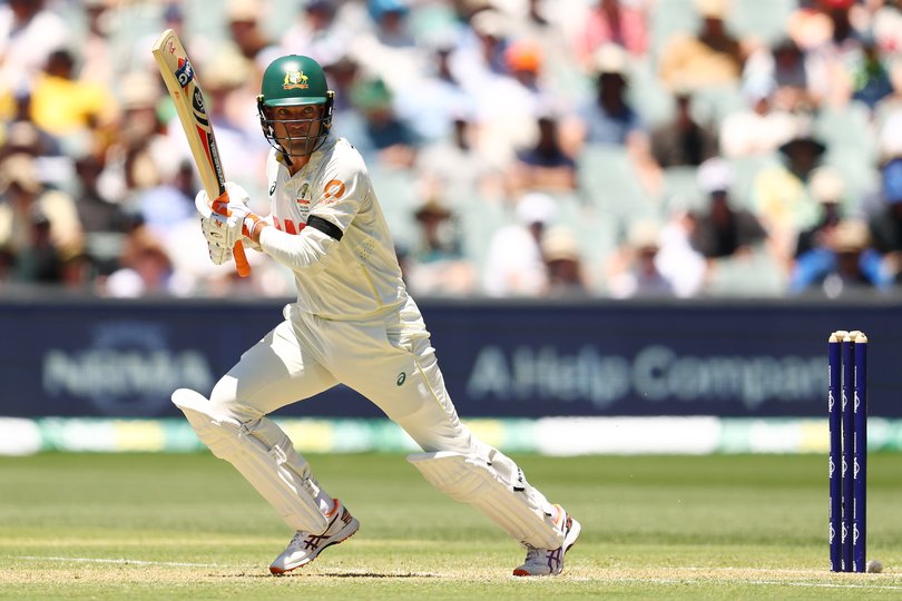 Alex Carey of Australia bats during day one of the Third Test Match.