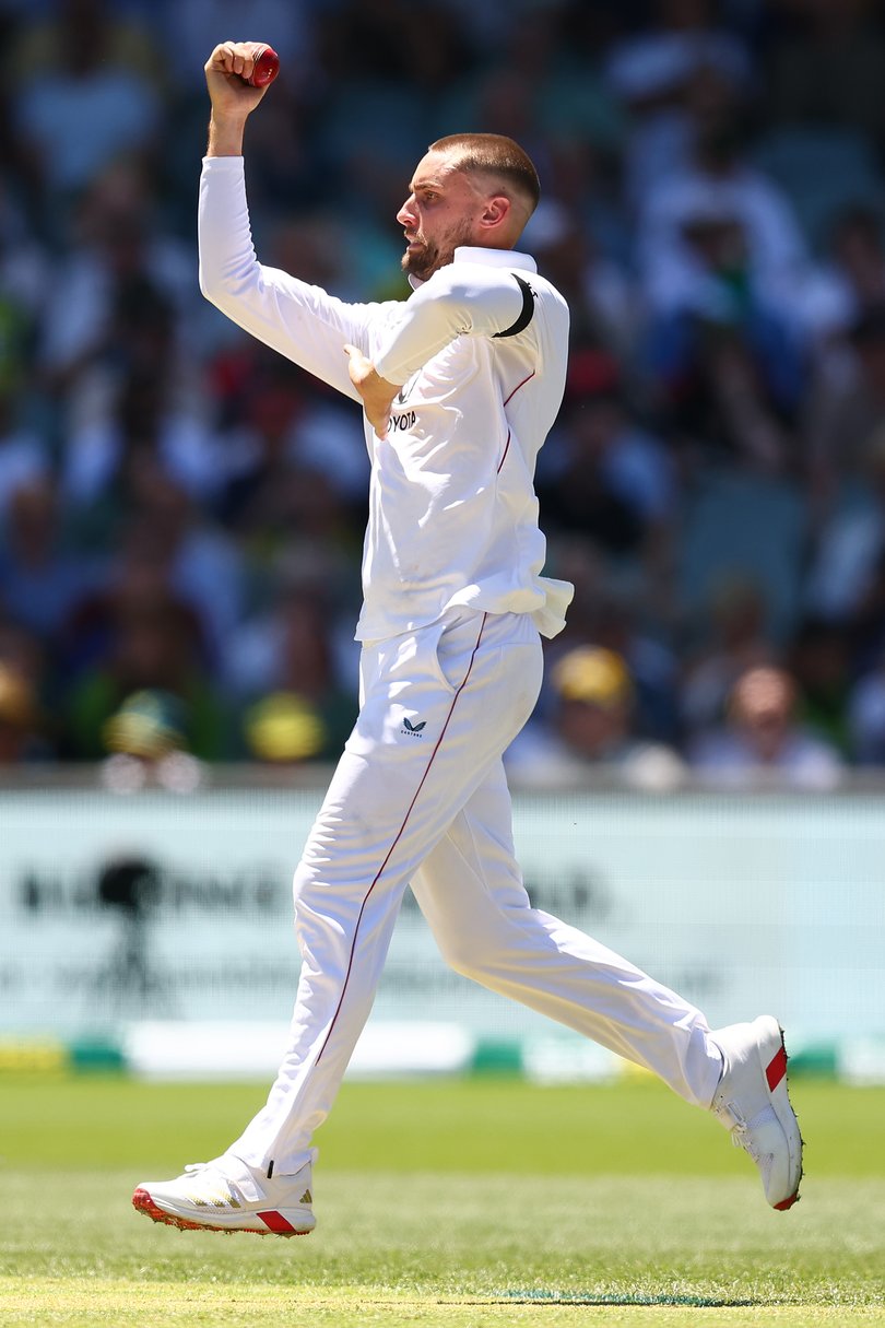 Will Jacks of England bowls during day one of the Third Test Match.