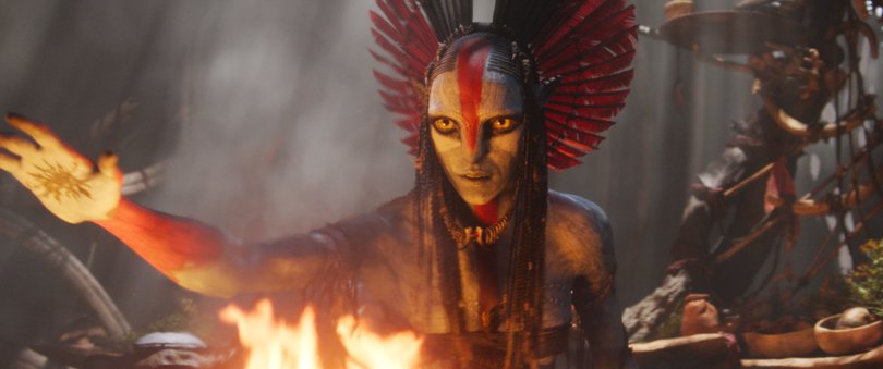 New character Varang (Oona Chaplin) in Avatar: Fire and Ash.