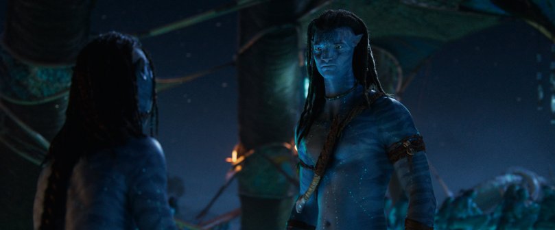 Sam Worthingon in Avatar: Fire and Ash.