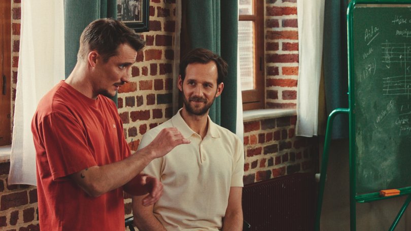 Pierre Lottin and Benjamin Lavernhe in My Brother’s Band.