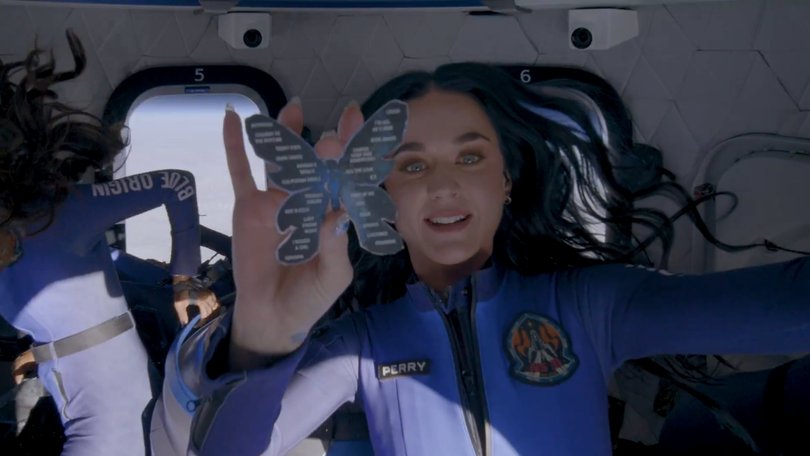 Pop star Katy Perry and five other women launched into space.