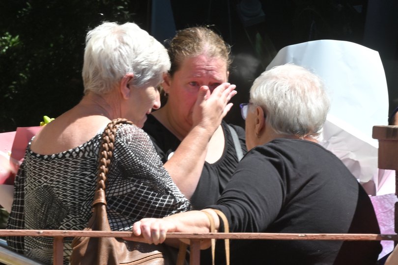 Matilda's grandmother arrives for the funeral for 10-year-old Matilda.