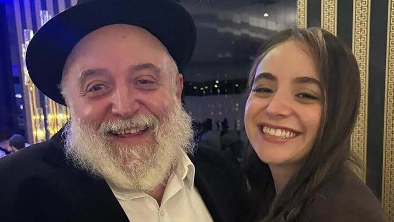 Reuven Morrison and his daughter Sheina Gutnick.