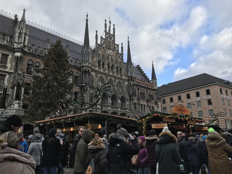 The Christmas markets in Munich, Germany.