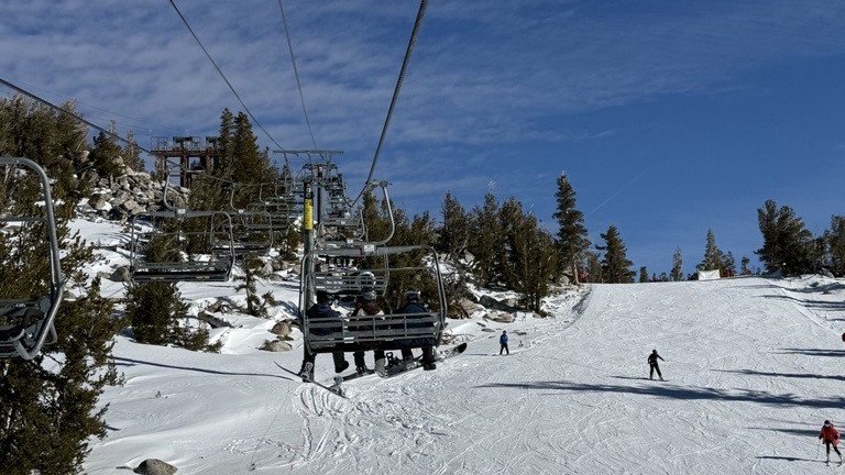 Ski slopes in Lake Tahoe.