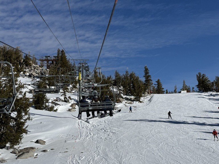 Ski slopes in Lake Tahoe.