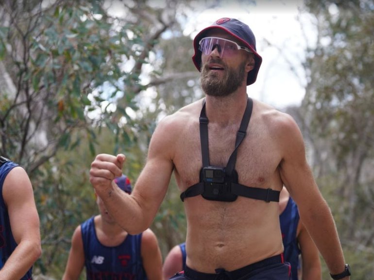 Max Gawn on Melbourne’s pre-season camp in Bright. 