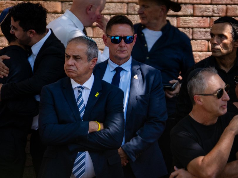 Ambassador of Israel Amir Maimon at the funeral.