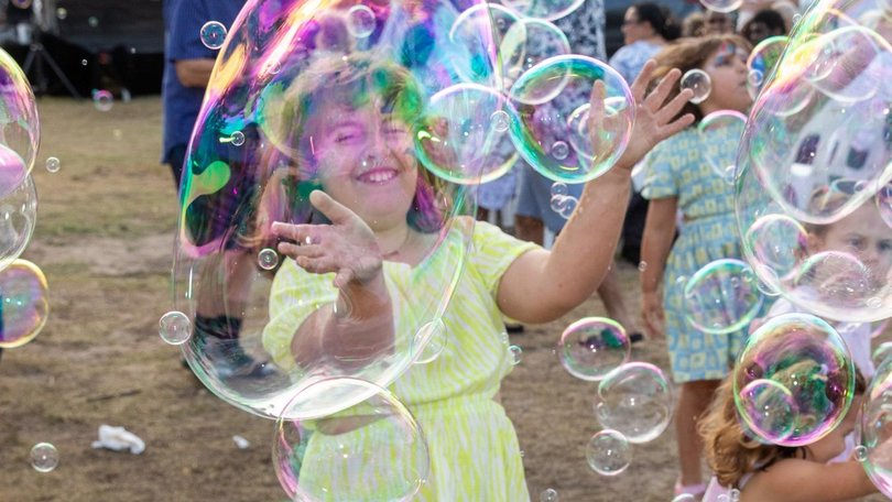 The last photograph ever taken of 10-year-old Matilda has been revealed, capturing a moment of sheer joy just minutes before the Bondi terror attack on the Jewish community. Photo: Amir Glazer/ TagNets.