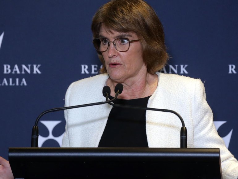 RBA governor Michele Bullock says interest rates will likely rise not fall. NewsWire / Christian Gilles