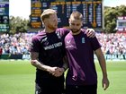 Ben Stokes and Will Jacks leave the field after the loss in Adelaide. 