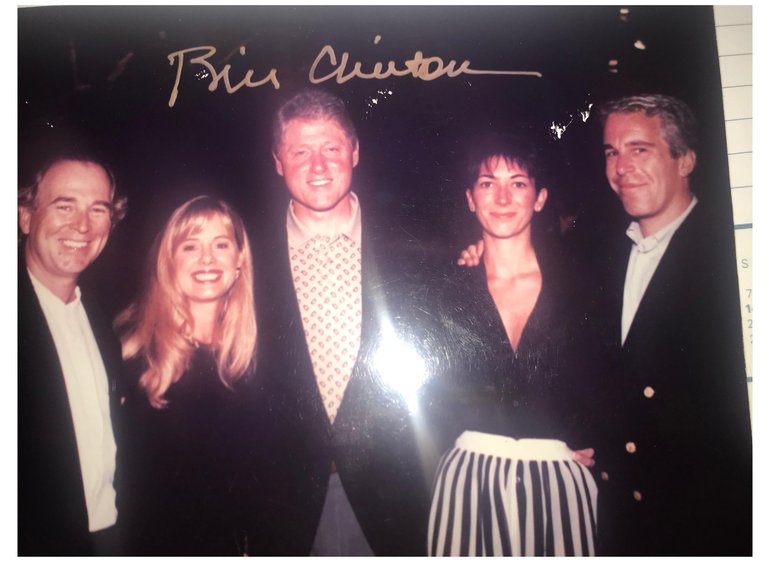 The House Oversight Committee released new photos from Epstein’s estate on December 12, 2025 showing Donald Trump, Steve Bannon, Bill Clinton, Larry Summers, Bill Gates, Woody Allen, former British royal Andrew Mountbatten-Windsor, lawyer Alan Dershowitz, and billionaire Richard Branson. (Photo courtesy of the House Oversight Committee via Sipa USA) *** Press photos for editorial use only (excluding books or photo books). May not be relicensed or sold. Mandatory Credit ***