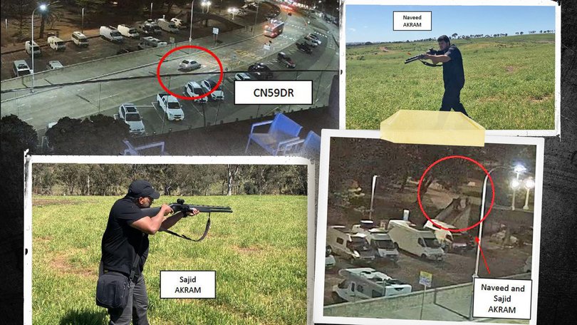 Photographic evidence released by the courts.