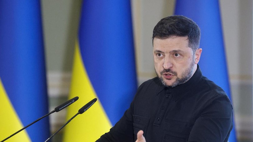 Ukrainian President Volodymyr Zelensky says US-led peace talks are making ‘quite solid’ progress. (EPA PHOTO)