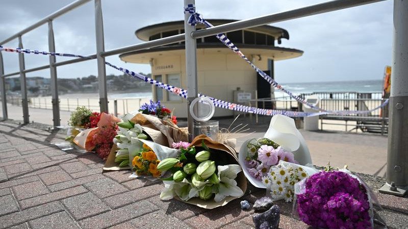 A memorial at Bondi Beach.