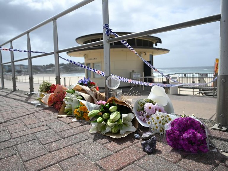 A memorial at Bondi Beach.