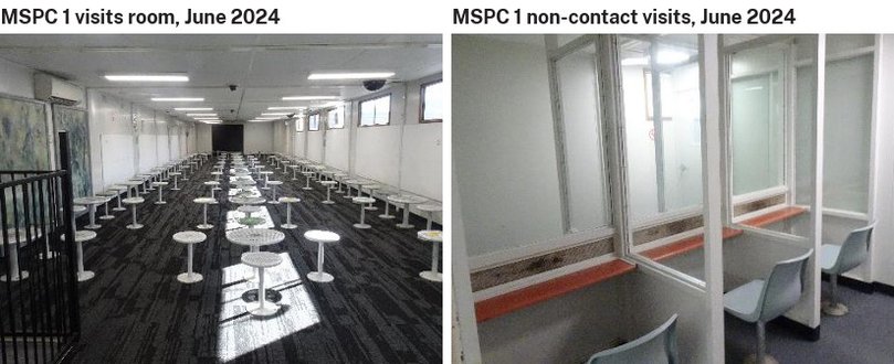 Visitor areas of maximum security at Long Bay Correctional Complex.