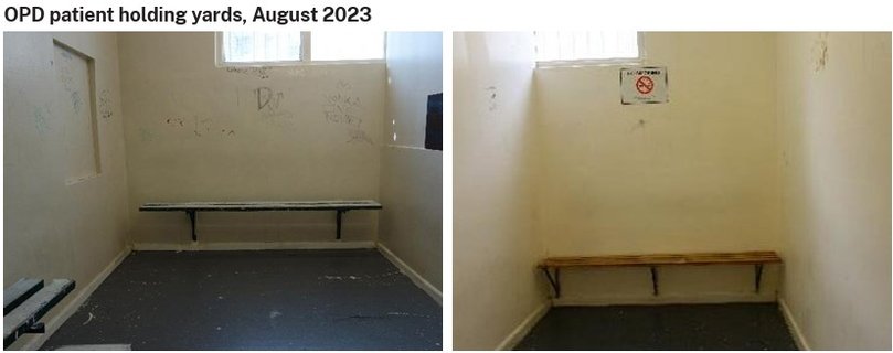 Out patient holding yars at Long Bay Correctional Complex.