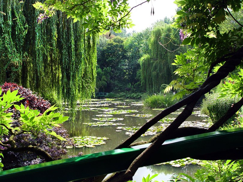 Claude Monet's Giverny gardens, France.