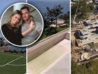 Jennifer Hawkins and Jake Wall's development company J Group Projects are putting the finishing touches on their mansion in Whale Beach. Pictures Instagram