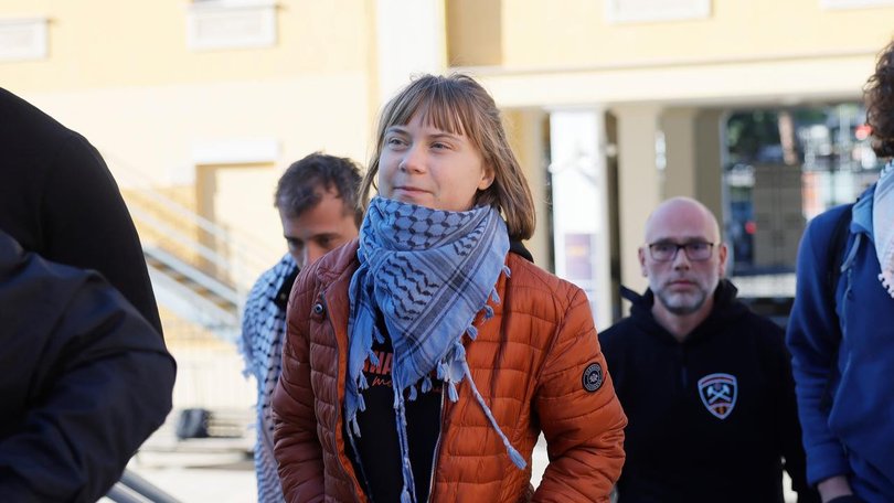 Greta Thunberg has broadened her activism to cover human rights and the conflict in Gaza. (AP PHOTO)