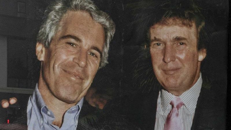 Flight records showed Trump had flown on Epstein’s private jet eight times during the 1990s. AP PHOTO)