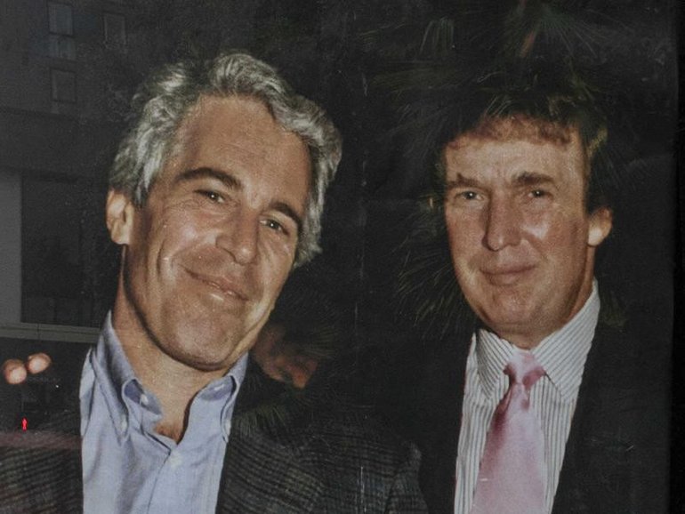 Flight records showed Trump had flown on Epstein’s private jet eight times during the 1990s. AP PHOTO)