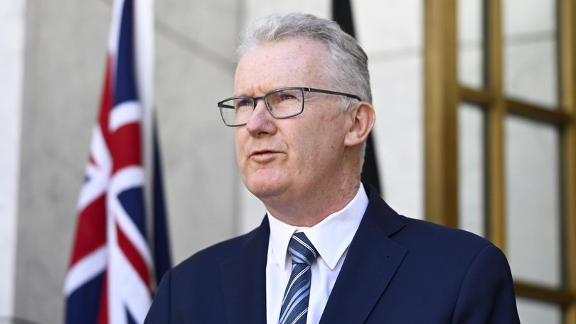 Home Affairs Minister Tony Burke foreshadowed further legislation. Picture: NewsWire / Martin Ollman