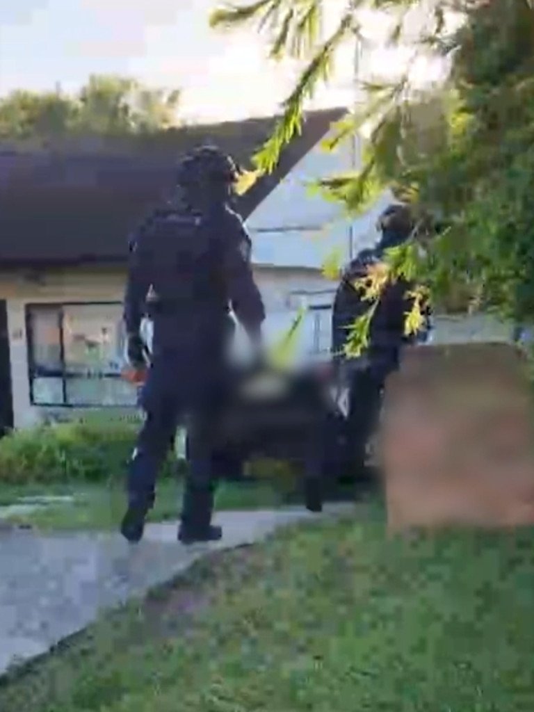 Police have slapped her with four charges.