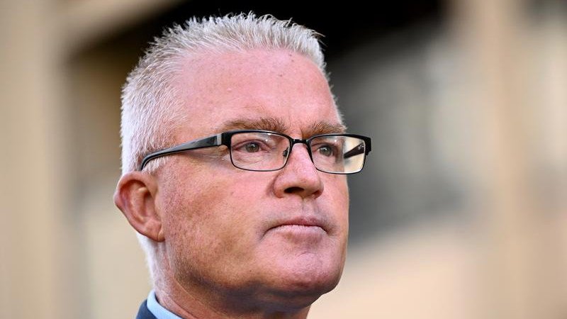 NSW Police Commissioner Mal Lanyon conceded he was unaware the neo-Nazi protest had been authorised. (Bianca De Marchi/AAP PHOTOS)