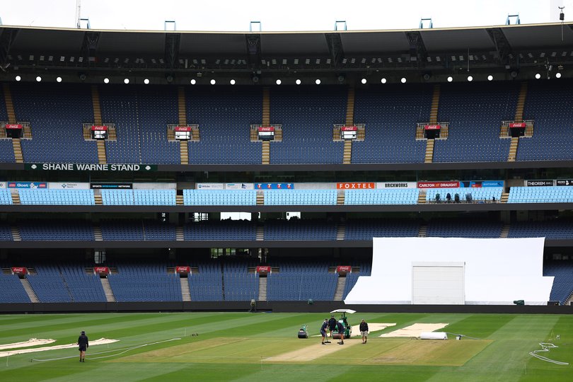 The MCG on Christmas Day, 24 hours out from the start of the Boxing Day Test. 