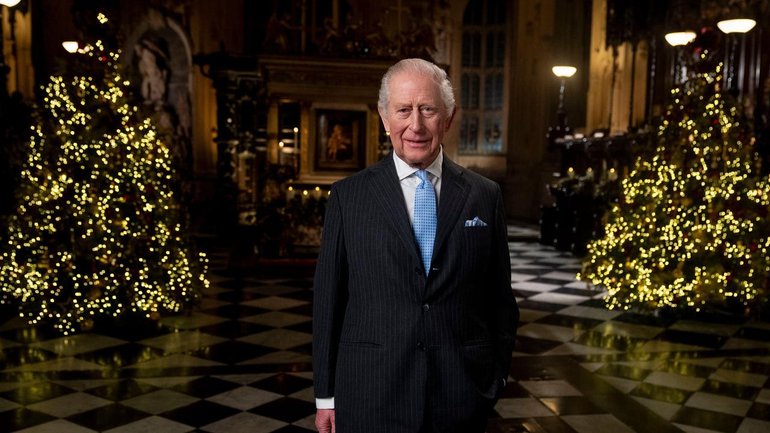 King Charles has used his Christmas address to highlight the values of "courage and sacrifice". (AP PHOTO)
