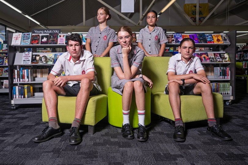 Sacred Heart College students react to the social media ban. 