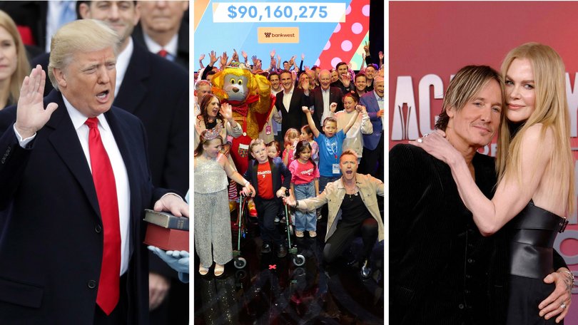 Donald Trump, Telethon 2025, and Nicole Kidman and Keith Urban.