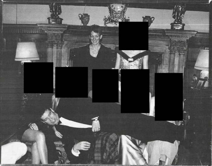 The US Department of Justice (DOJ) released thousands of documents related to the late sex offender Jeffrey Epstein - Ghislaine Maxwell is seen watching Andrew Mountbatten-Windsor lying across the laps of several women whose identities have been protected.