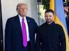 FILE: Donald Trump and Volodymyr Zelensky. 